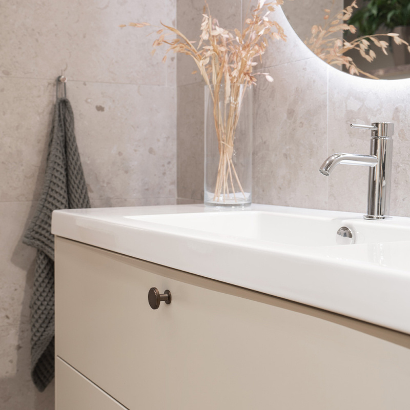 Knob Uno - 30mm - Burnished brass