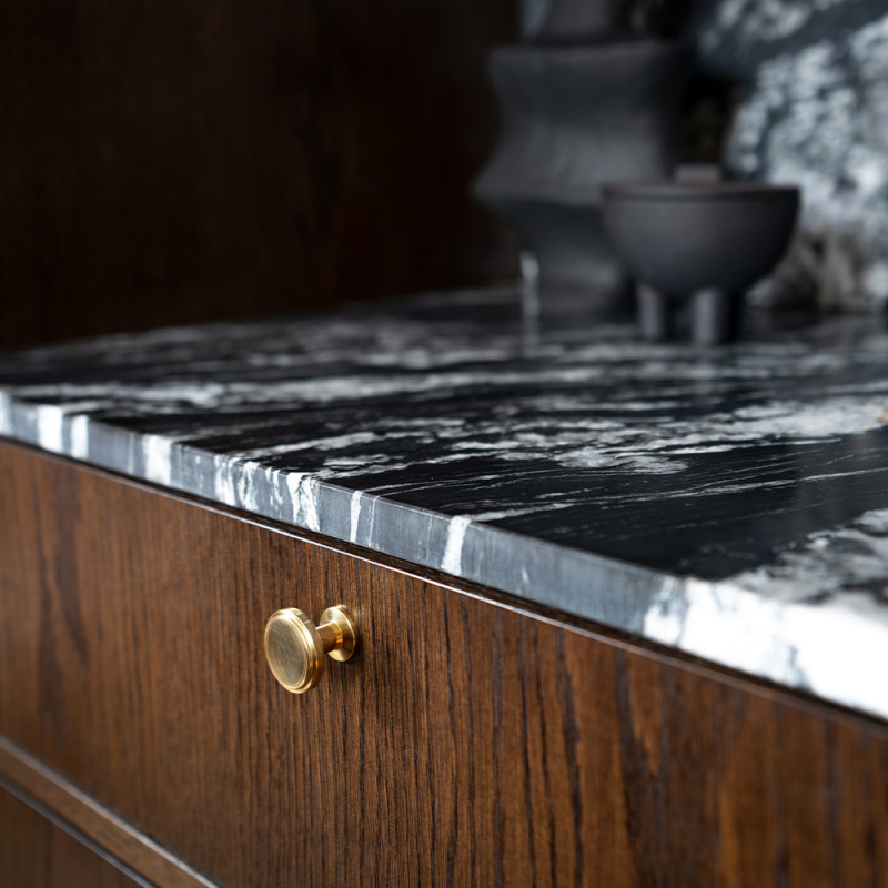 Knob Uno - 30mm - Brass