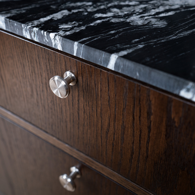 Knob Uno - 30mm - Brushed stainless