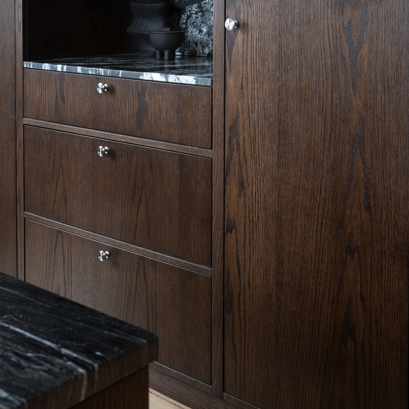 Knob Uno - 30mm - Brushed stainless