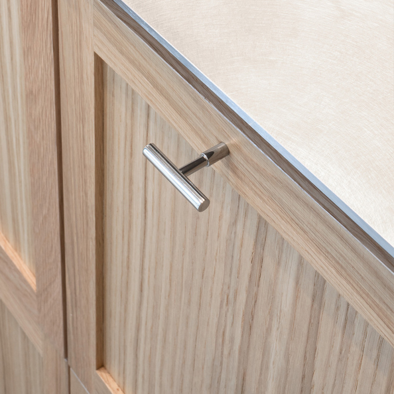 Knob T Spira - Nickel plated