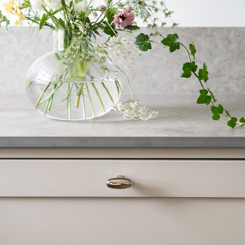 Cabinet Knob T Oliver - Nickel plated