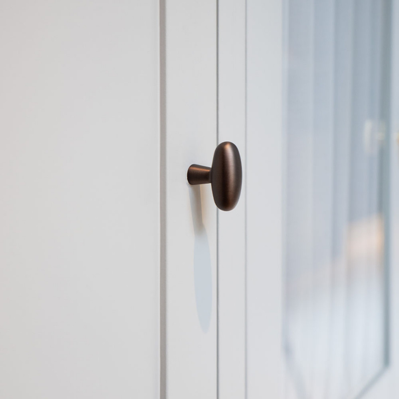 Cabinet Knob T Oliver - Burnished brass