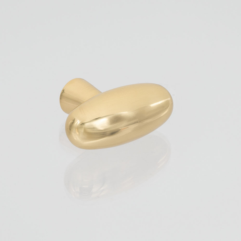Cabinet Knob T Oliver - Polished brass