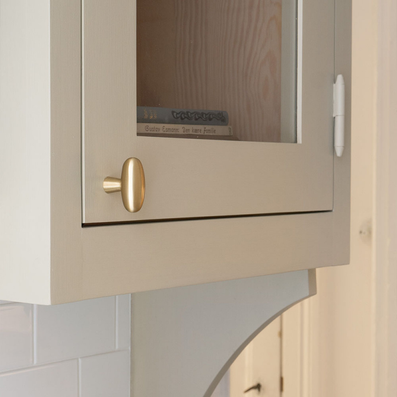 Cabinet Knob T Oliver - Brushed brass