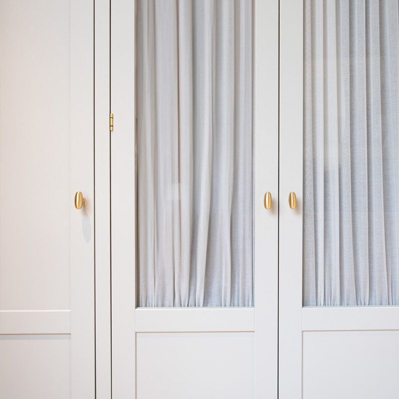 Cabinet Knob T Oliver - Brushed brass