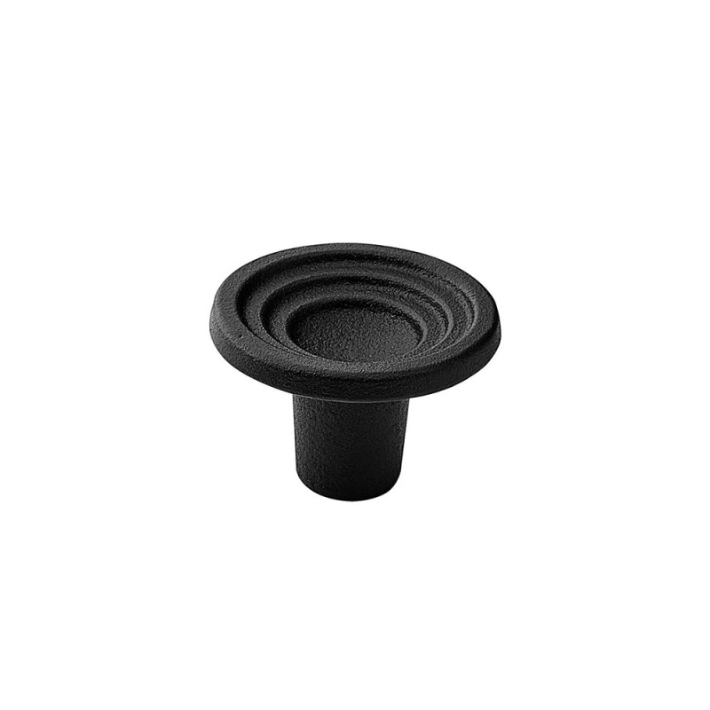 Knob Fleur - 46mm - Cast iron black