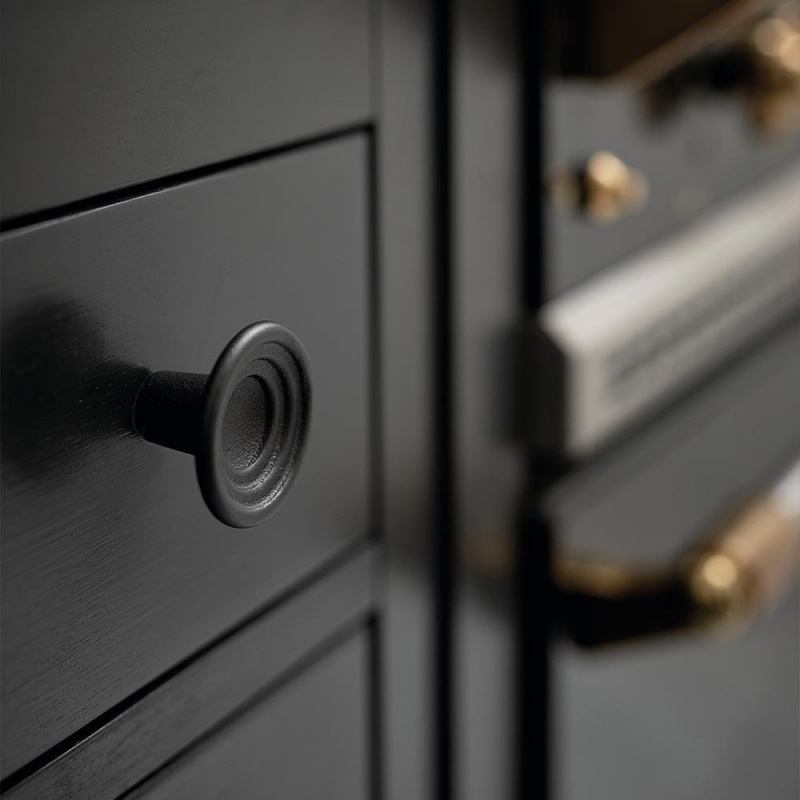 Knob Fleur Cast Iron