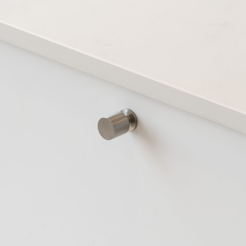 Knob Solo - 21mm - Brushed stainless steel