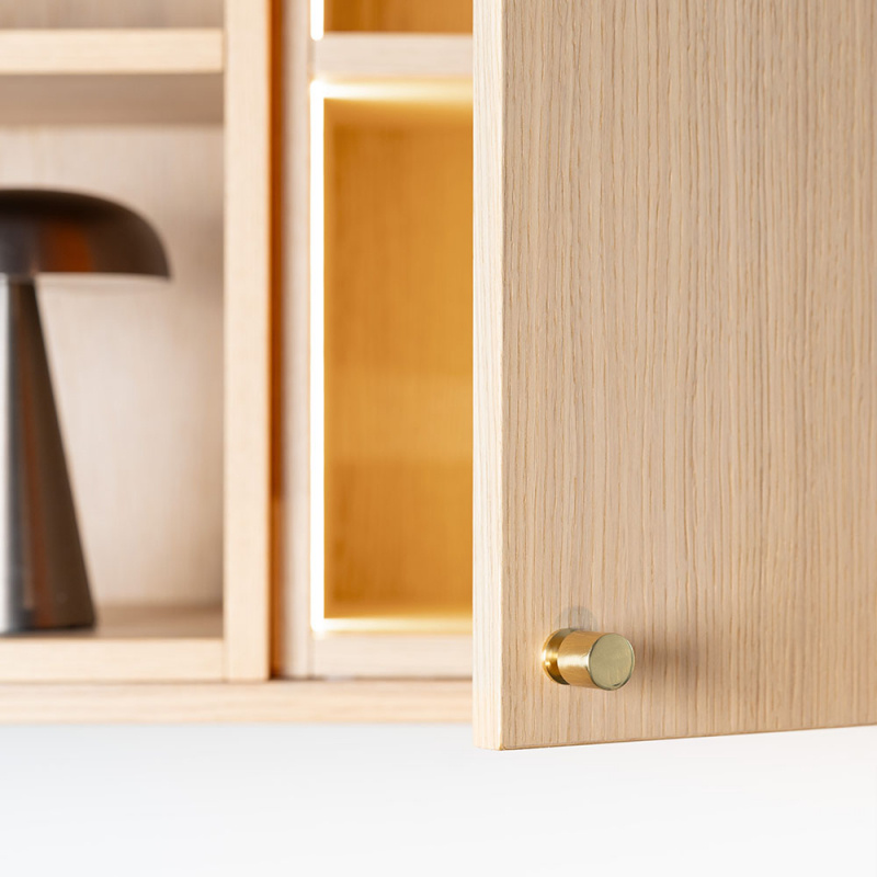 Knob Solo - 21mm - Polished brass