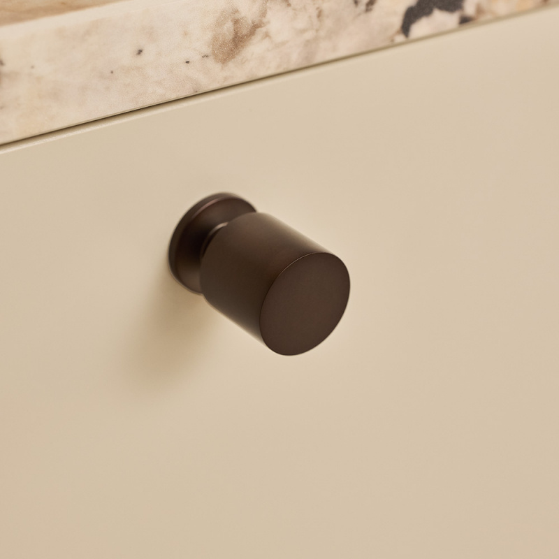 Knob Solo - 21mm - Burnished brass