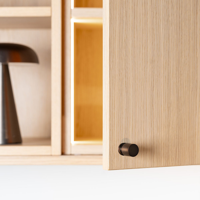 Knob Solo - 21mm - Burnished brass