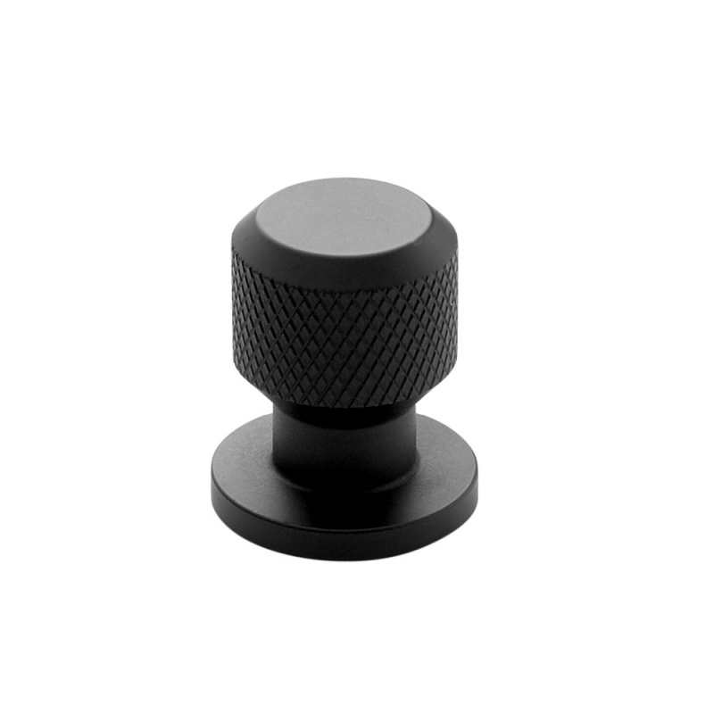 Knob Manor Round - Matt black