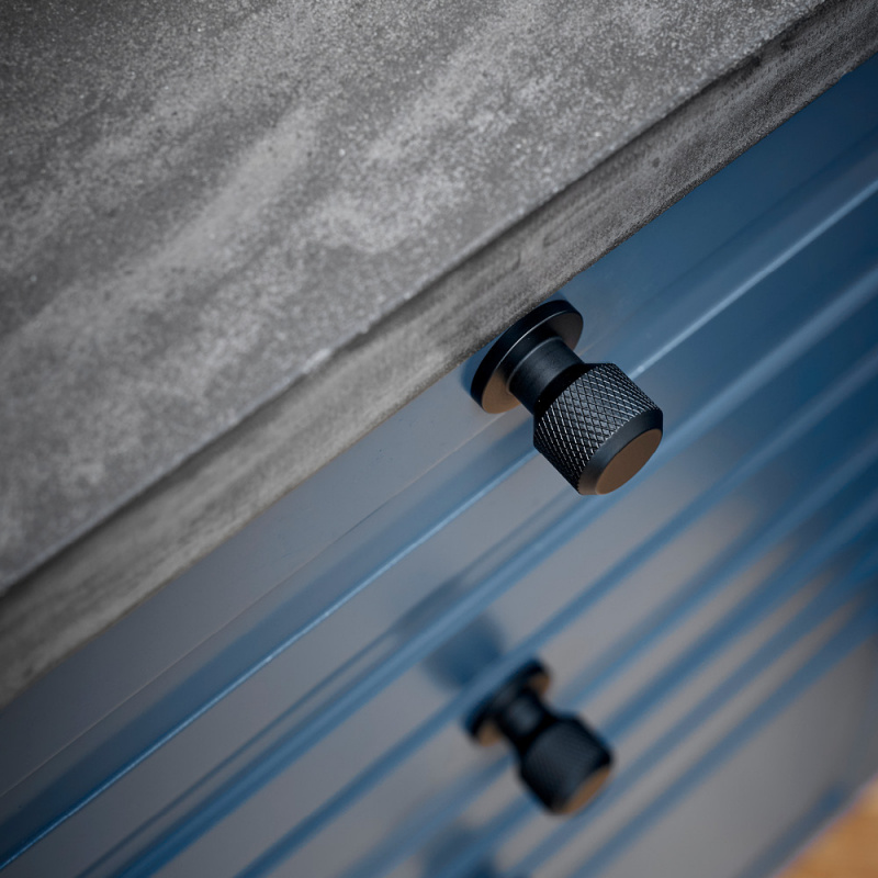 Knob Manor Round - Matt black