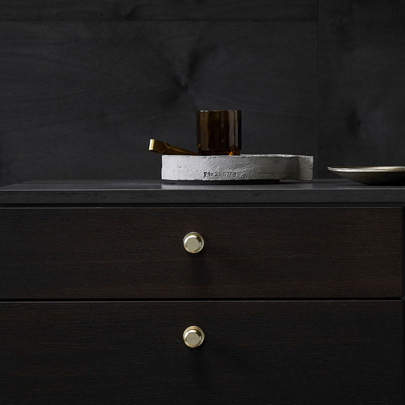 Knob Manor Round - Gold