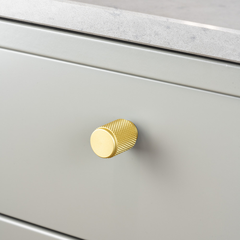 Knob Riff - 21mm - Matt brass