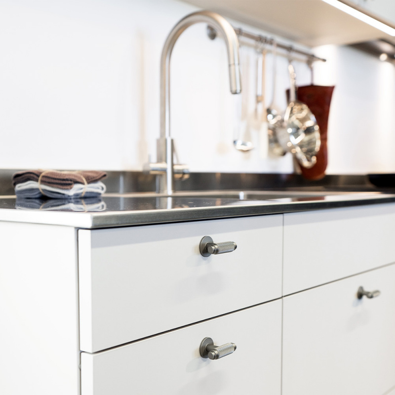 Knob T Riff - Stainless steel look