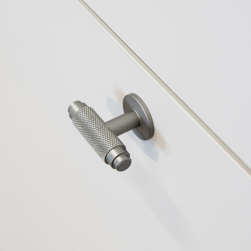 Knob T Riff - Stainless steel look