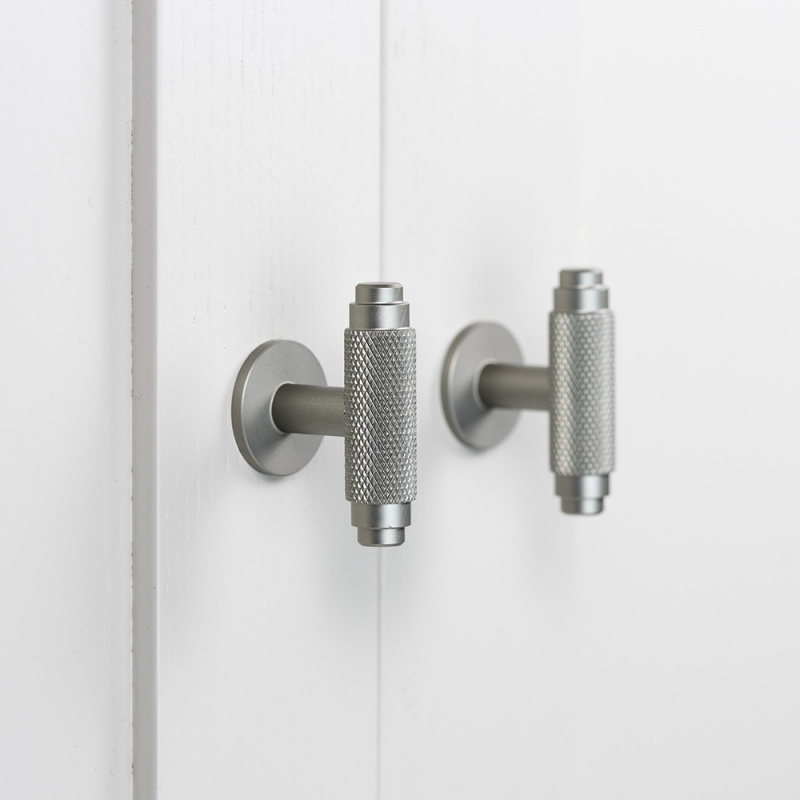 Knob T Riff - Stainless steel look