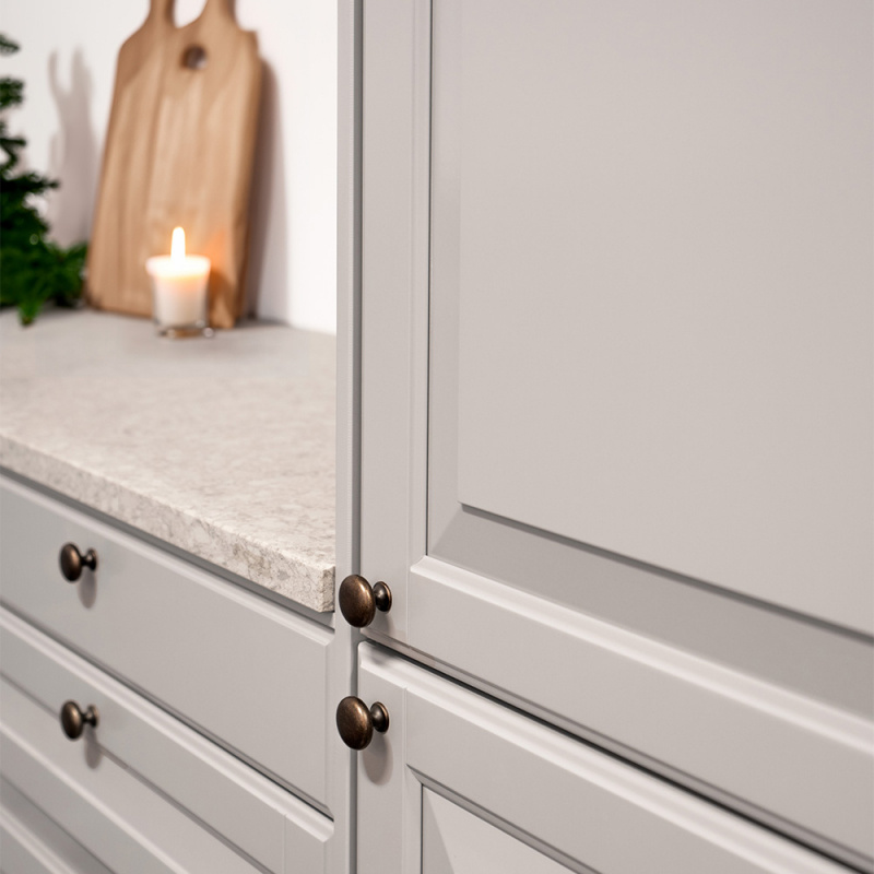 Knob Duke - 32mm - Antique Brass