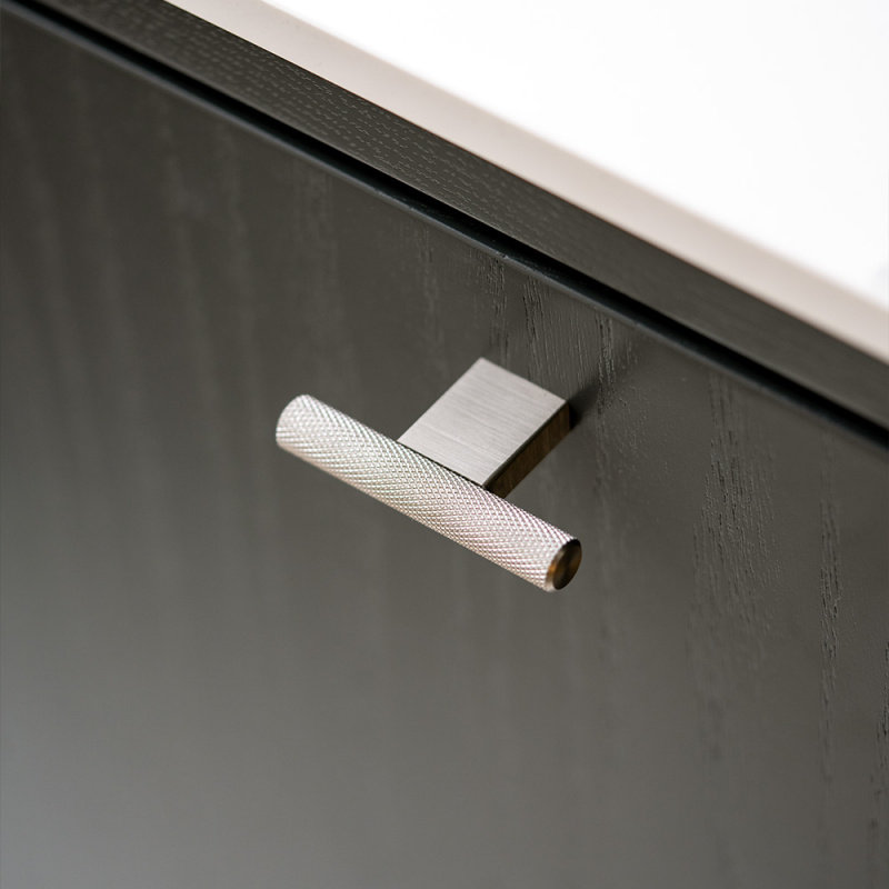 Knob T Graf Mini - 33mm - Stainless Steel Look