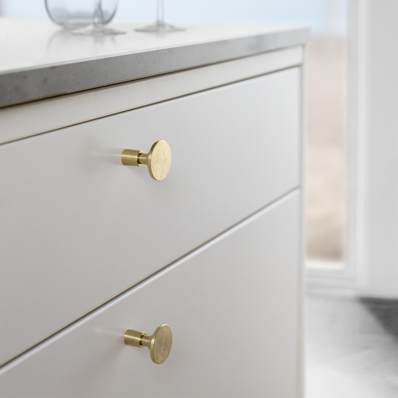 Knob Jubilee - 28mm - Untreated brass