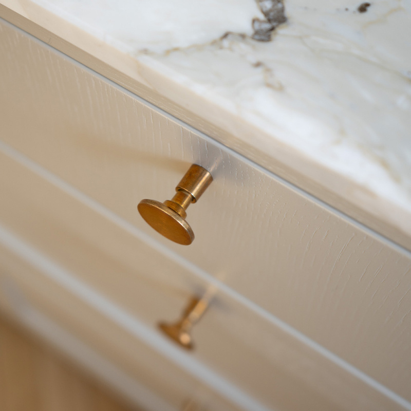 Knob Jubilee - 28mm - Untreated brass