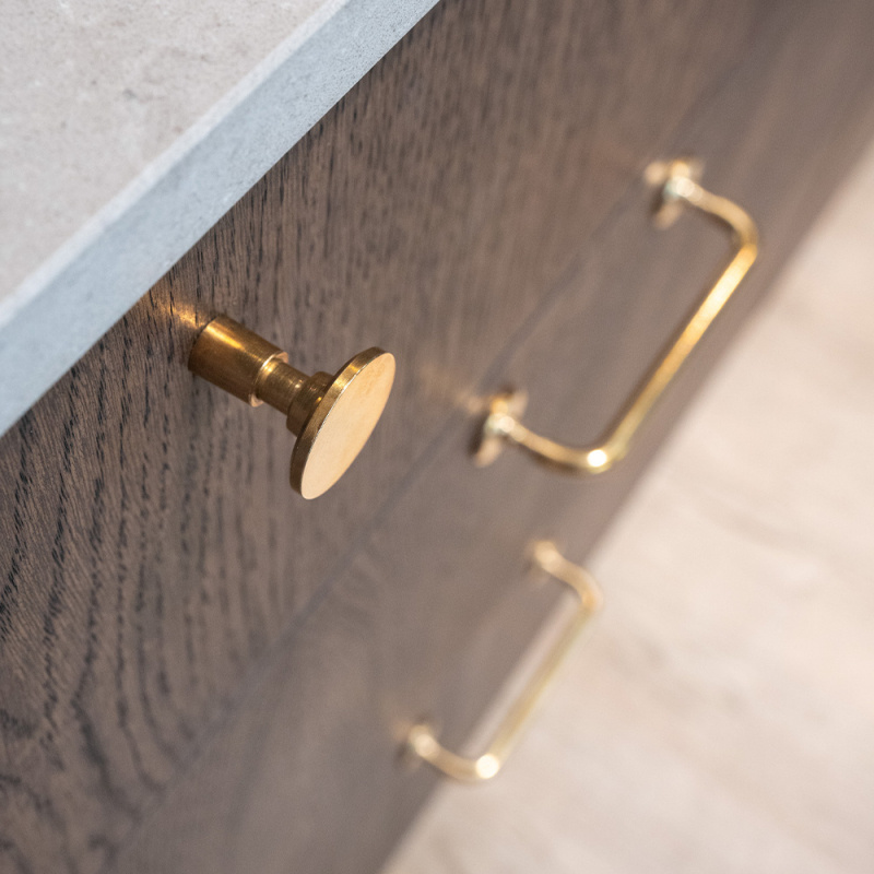 Knob Jubilee - 28mm - Untreated brass