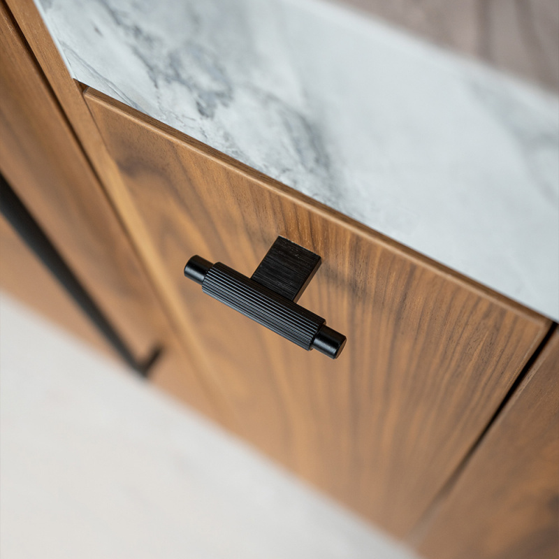 Knob T Arpa - Brushed black