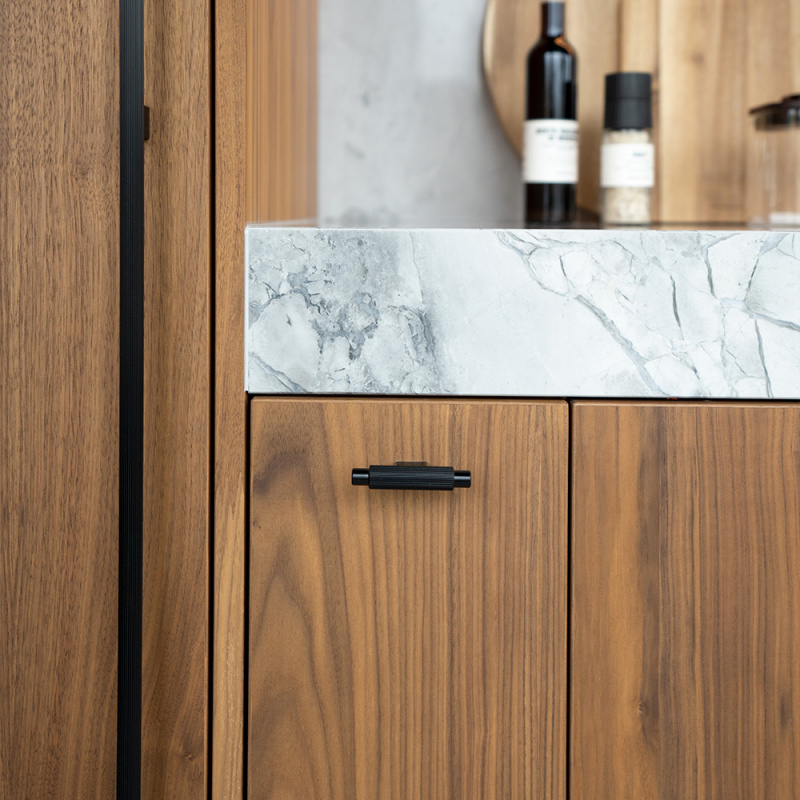 Knob T Arpa - Brushed black