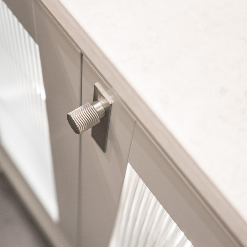 Knob Arpa - Backplate - Stainless steel look