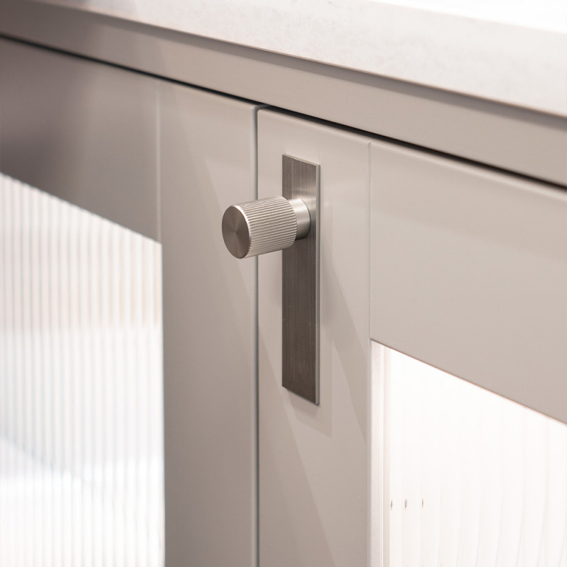 Knob Arpa - Backplate - Stainless steel look