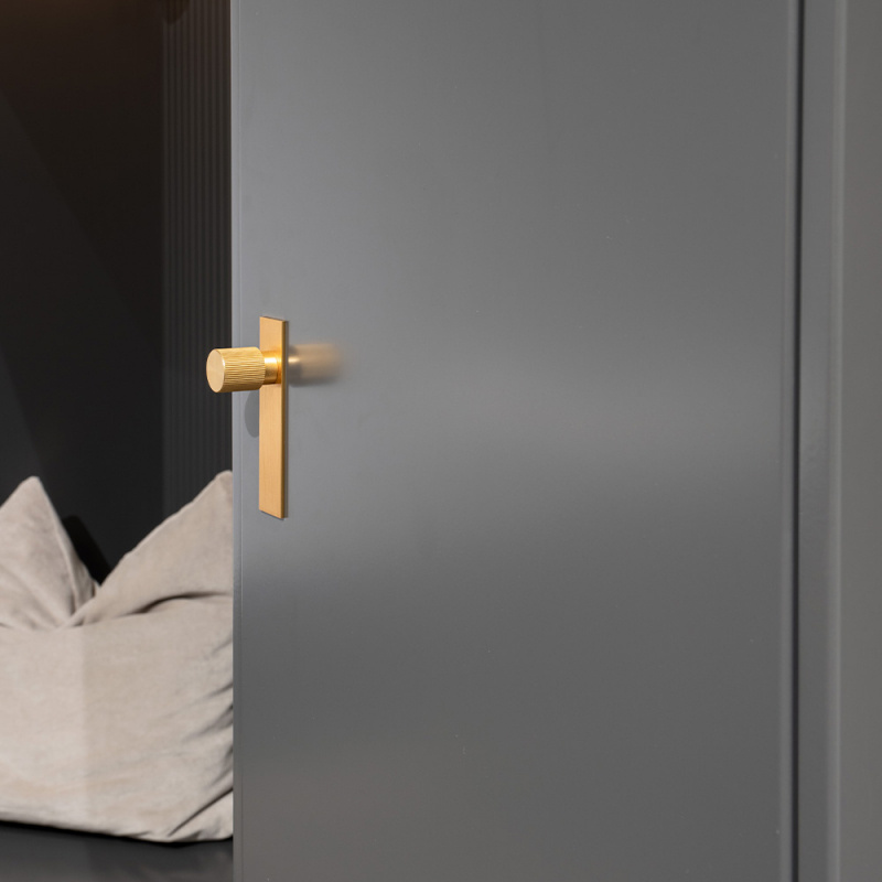 Knob Arpa - Backplate - Brushed brass