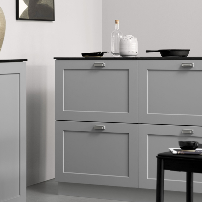 Bin Pull Equester - 64mm - Nickel Plated