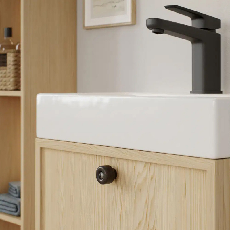 Knob Nola - 30mm - Dark-stained oak