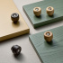 Knob Nola - 30mm - Dark-stained oak Knob Nola - 30mm - Dark-stained oak