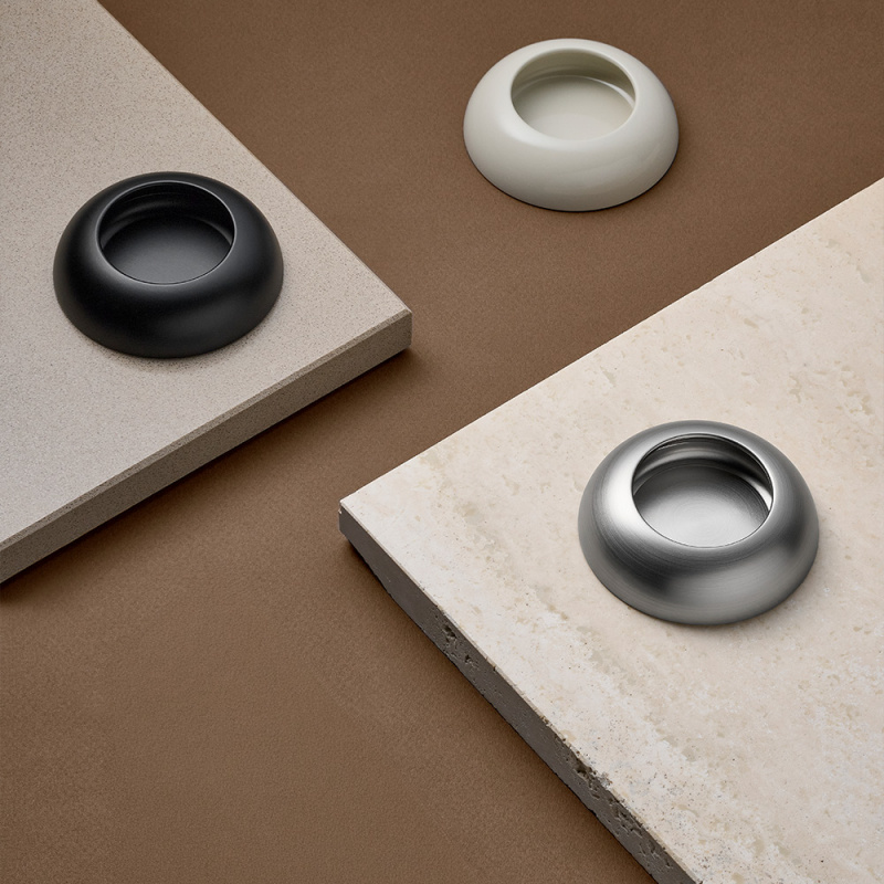 Handle Cup - Stainless steel look