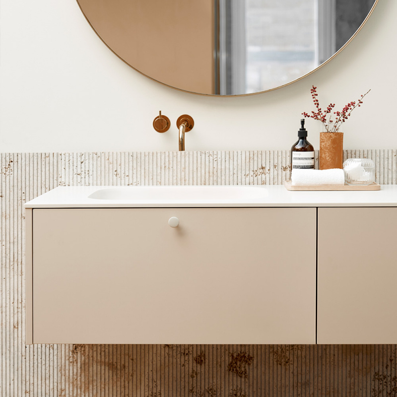 Knob Tango - 30mm - Glossy dusty creme