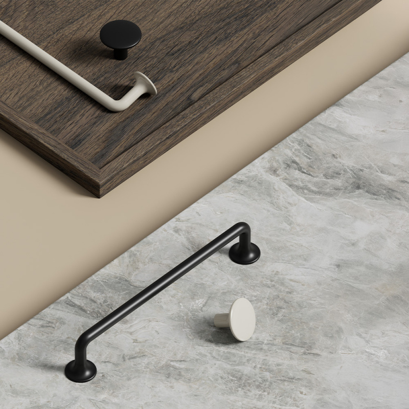 Knob Tango - 30mm - Glossy dusty creme