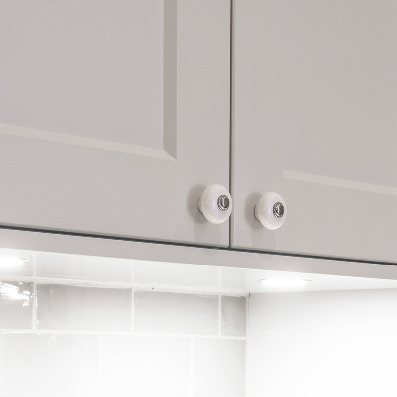 Knob 409 - Tin/Porcelain