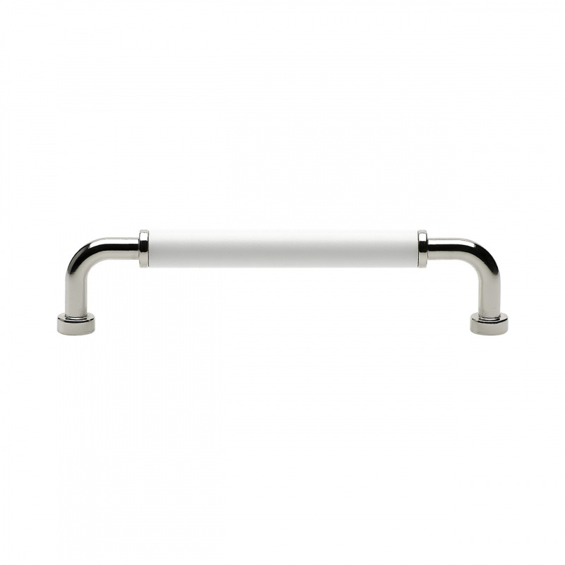 Handle Brohult M - 128mm - Nickel plated/White