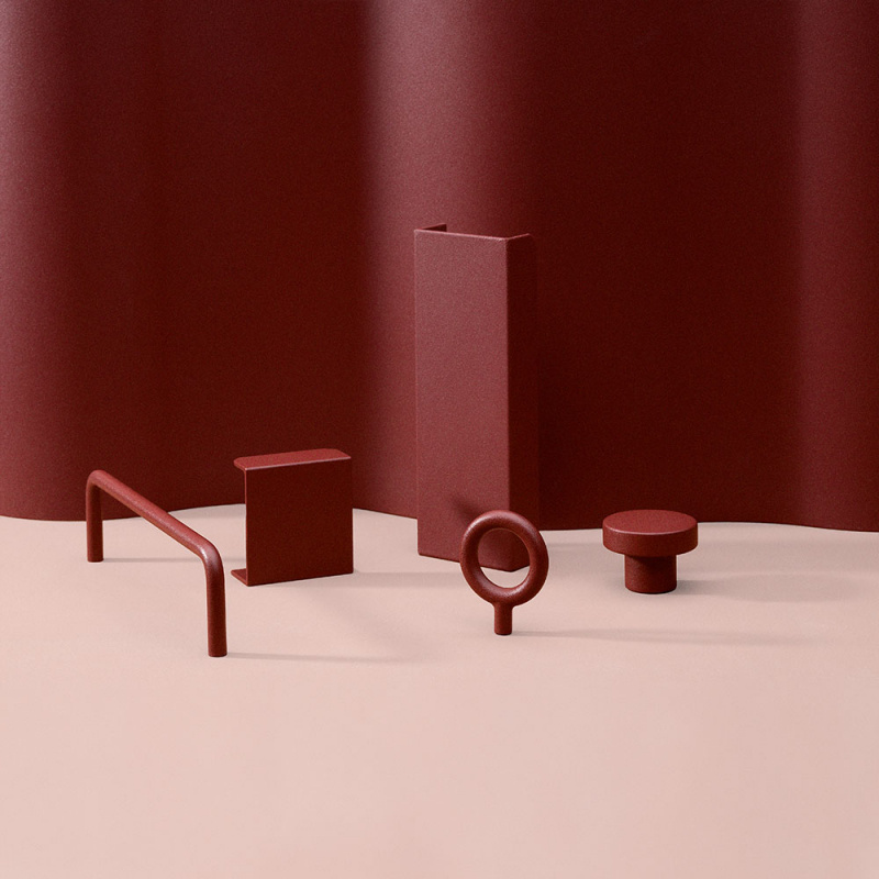 Knob Circular - Toniton Reddish Brown