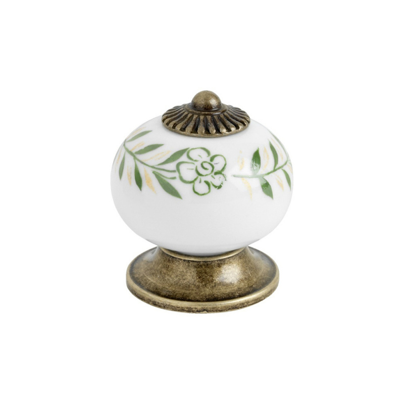 Knob 8131 - 33mm - Green/Antique
