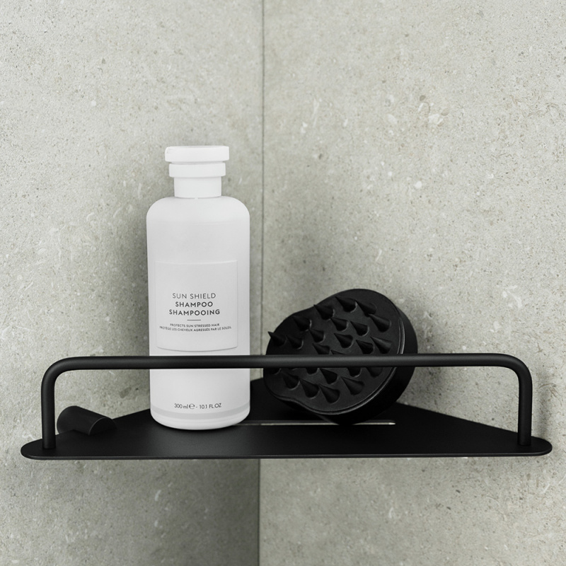Match - Corner shelf - Matte black
