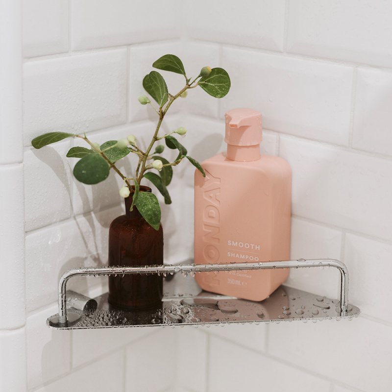 Match - Corner shelf - Polished chrome