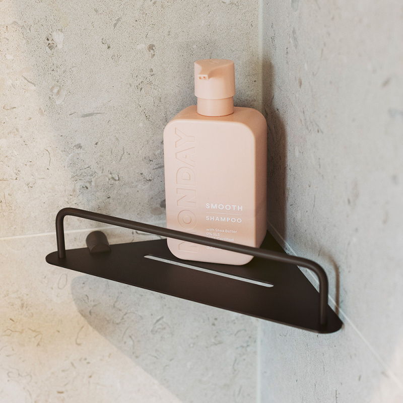  Match  - Corner shelf - Burnished brass