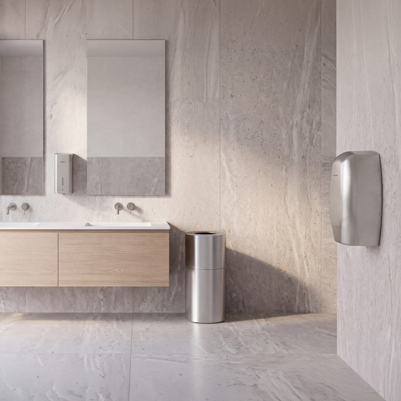 Automatic soap dispenser Stay - Brushed stainless steel