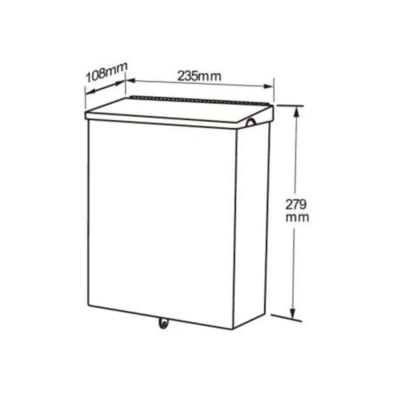 Sanitary napkin bin Stay - Brushed stainless steel 