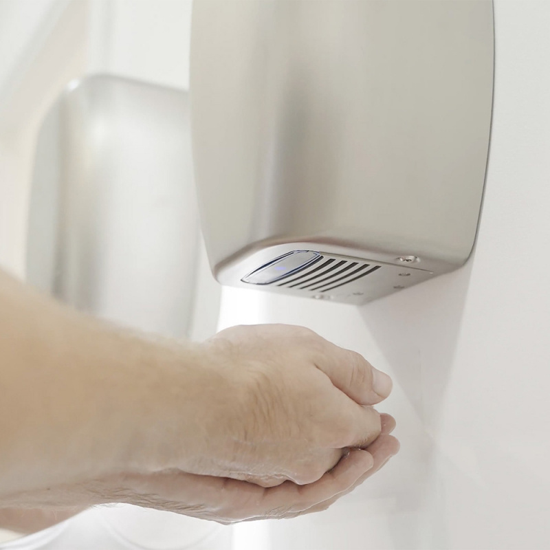 Hand dryer Stay - Brushed stainless steel