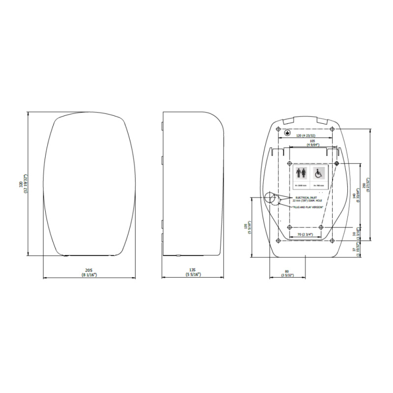 Hand dryer Stay - Matt black